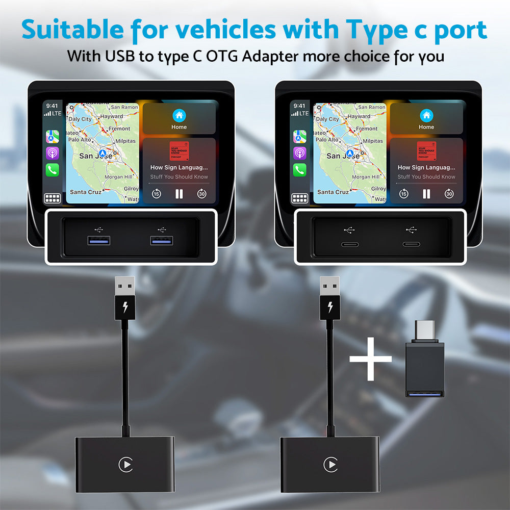 {{ Wireless Adapter of Factory Wired Carplay Suitable for iPhone to Carplay Connect }} - Buy Car Parts Online at {{ Kaka Auto Parts }}.