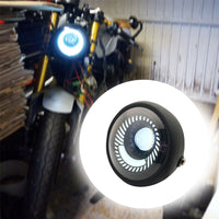 6.5-inch Motorcycle LED Headlight with Spiral Side Mount Bracket Suitable For Cafe Racer Motorcycles