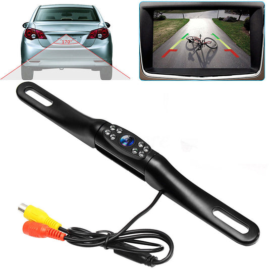 170 Angle Car Rear View Reversing HD Camera Back Up Parking Number Plate Night Vision