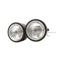 Black Twin Universal Headlight Dual Lamp Suitable For Motorcycle Street Fighter