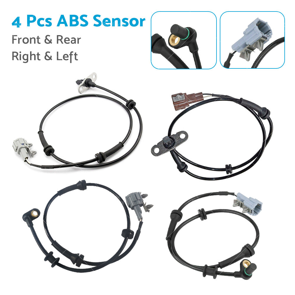 {{ 4x ABS Wheel Speed Sensor Front Rear Left Right for Nissan Navara D40 2005-2014 }} - Buy Car Parts Online at {{ Kaka Auto Parts }}.