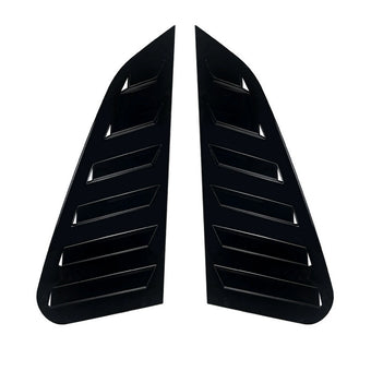 compare product 2x Gloss Black Rear Window Louvers Suitable For Subaru Impreza WRX 2011-2014