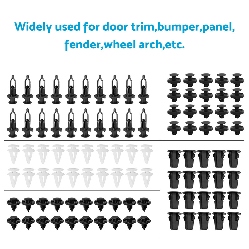 100PCS Panel Clip Lock Nut Splash Guard Push Rivet Suitable For Toyota Lexus