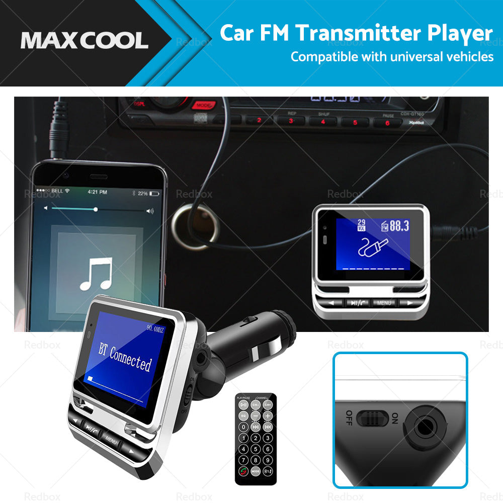 {{ Handsfree Wireless Bluetooth-compatible Car FM Transmitter MP3 Player USB Charge }} - Buy Car Parts Online at {{ Kaka Auto Parts }}.