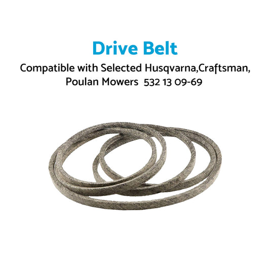 Drive Belt 532 13 09-69 Suitable For Selected Husqvarna,Craftsman ,Poulan Mowers