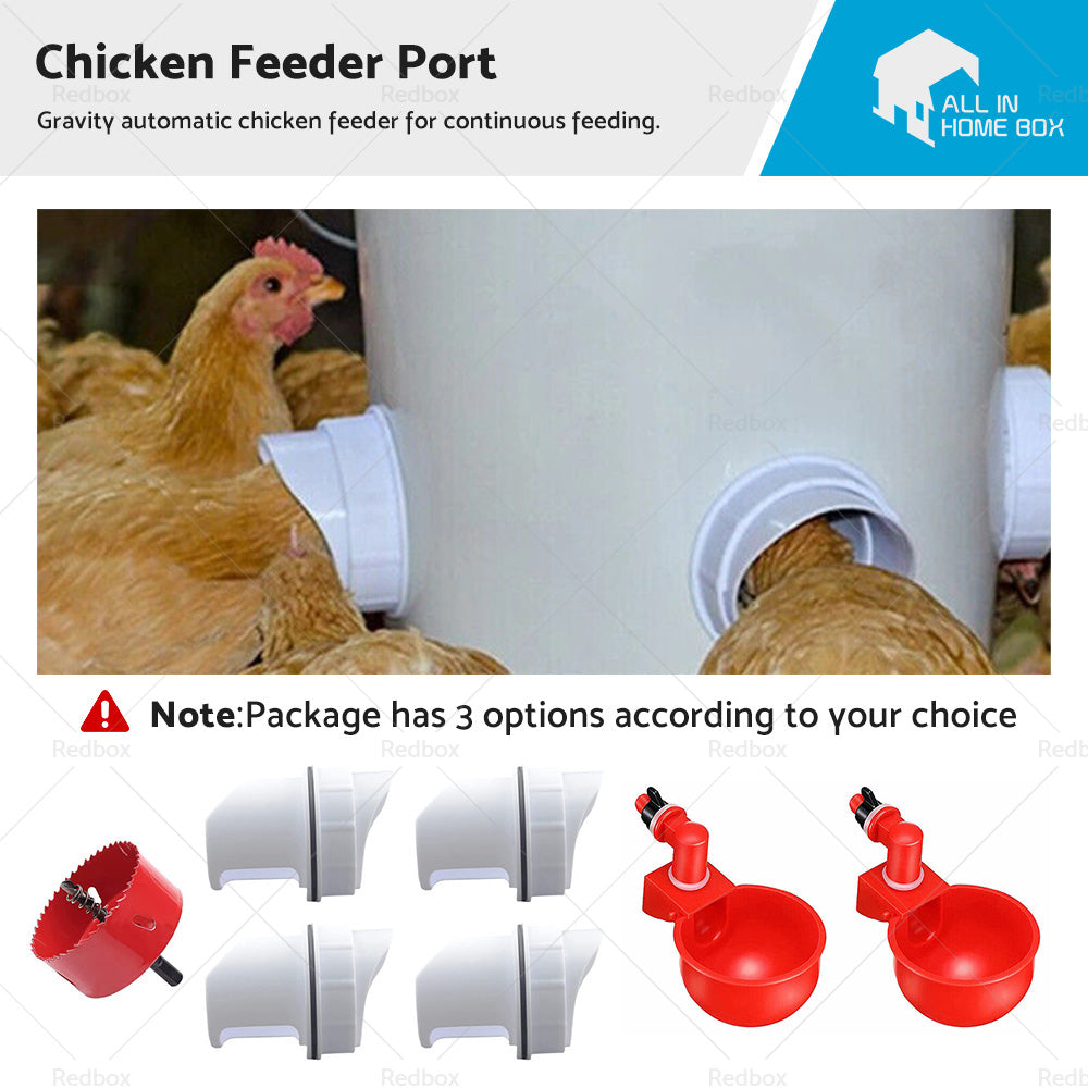 {{ Chicken Feeder Poultry Pro Feeder DIY Port PVC Gravity Fed Chicke Feeder }} - Buy Car Parts Online at {{ Kaka Auto Parts }}.