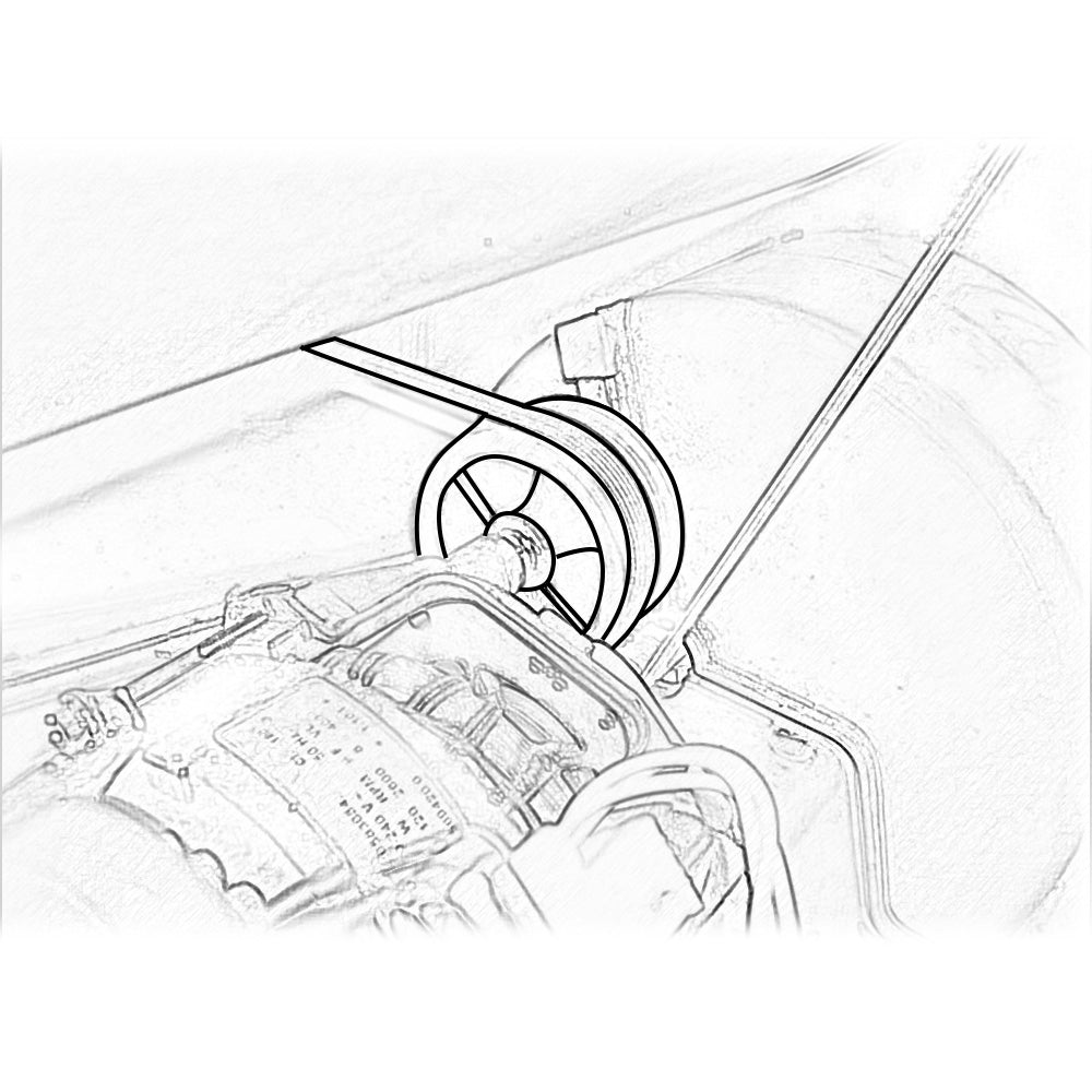 7PH1930 Dryer Drum Drive Belt Suitable For Electrolux Sensor Dry Models EDV5552 & EDV6552