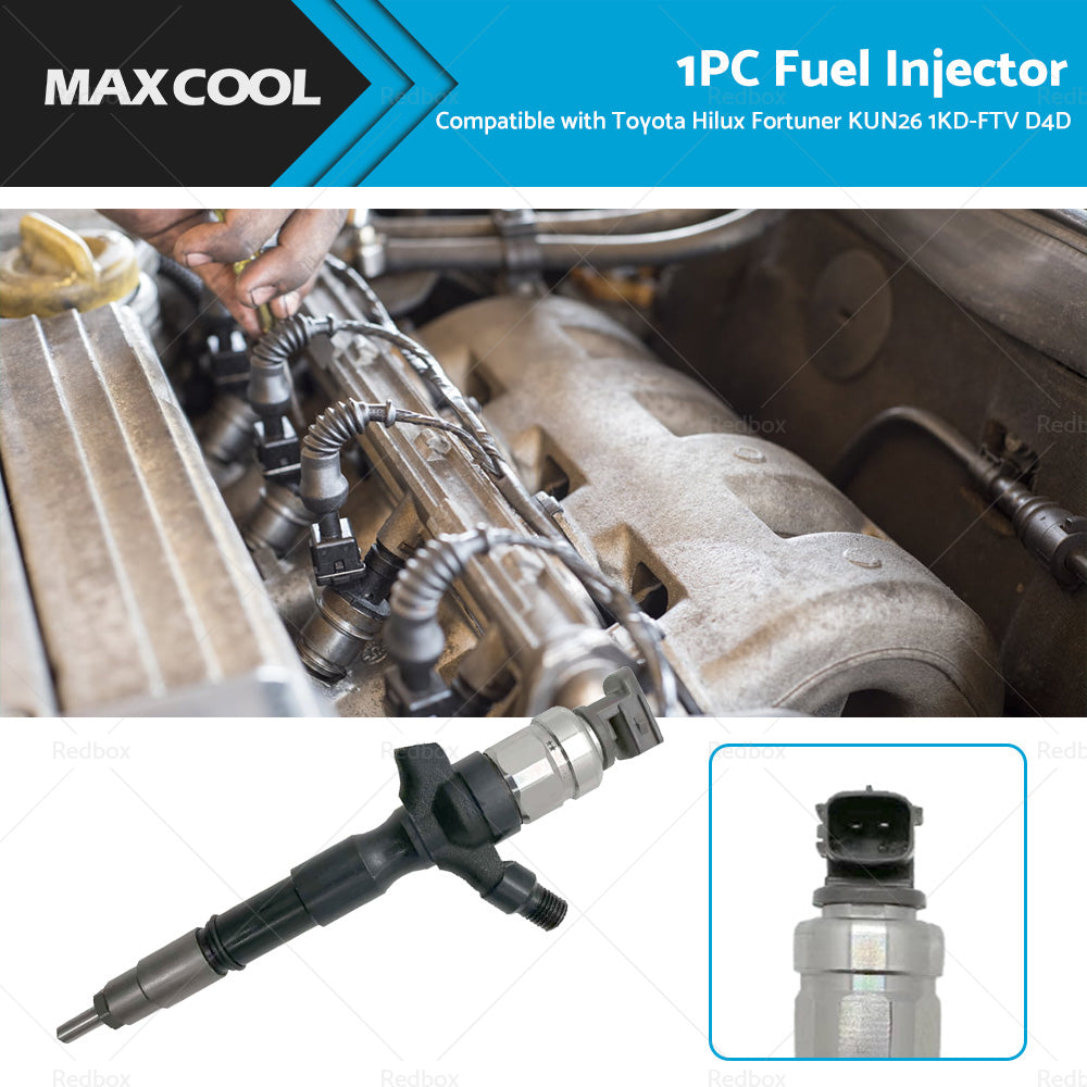 {{ Diesel Fuel Injector Suitable for Toyota Hilux Fortuner KUN26 1KD-FTV D4D 3. 0L }} - Buy Car Parts Online at {{ Kaka Auto Parts }}.