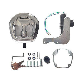 compare product Chrome Power Operated Whale Tail T Handle 12V Folding Lock Suitable For Trailer Canopy