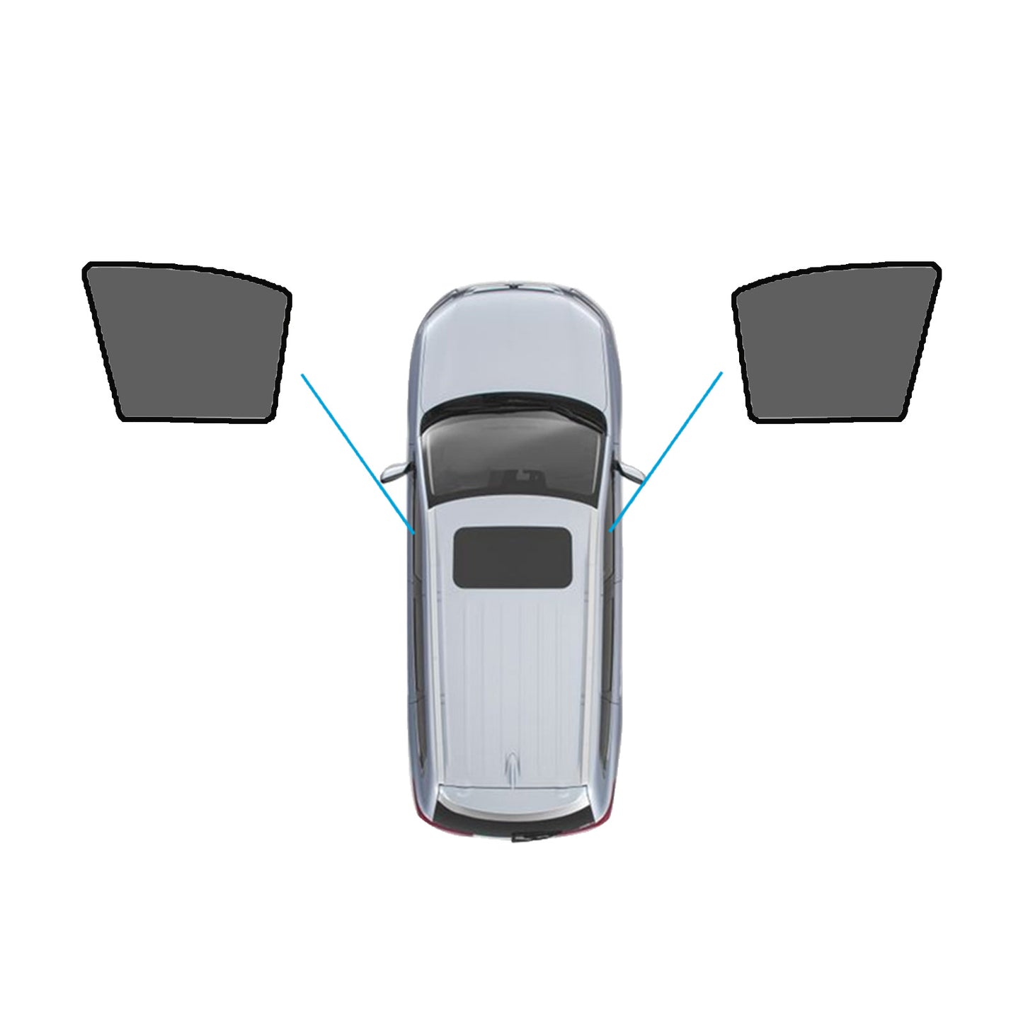 {{ Window Sunshade Magnetic Nylon Suitable For Toyota RAV4 2005-2012 }} - Buy Car Parts Online at {{ Kaka Auto Parts }}.