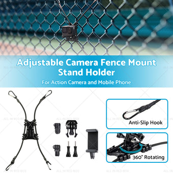 compare product Adjustable Camera Fence Mount Stand Holder For Action Camera and Mobile Phone